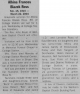 Obituary of Albina Frances Blazek Ross