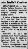 Obituary of Estelle D. Sellers Vandiver Obituary of Estelle D. Sellers Vandiver