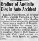 Brother of Austinite Dies in Auto Accident