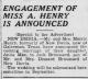 Engagement Announcement of Jack Oswald Broussard and Anita Mae Henry