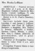 Obituary of Rosita Cabrol LeBlanc