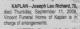 Death Notice of Joseph Leo Richard Death Notice of Joseph Leo Richard