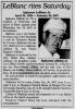 Obituary of Alphonse Joseph LeBlanc, Jr.