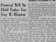 Obituary of Guy Reynolds Blanton