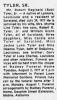 Obituary of Robert Reginald 'Bobby' Tyler