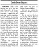 Obituary of Darla Dean Bean Bryant