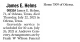 Death Notice of James Elmer Helms