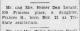 Birth Announcement of Frances H. 'Fran' Lorant