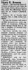 Obituary of Harry Henry Henson