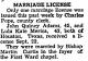 Marriage License Announcement of John Quincy Adams and Lula Kate Redmond Marriage License Announcement of John Quincy Adams and Lula Kate Redmond