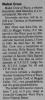 Obituary of Mable Margaret Elizabeth Cook Crow