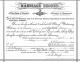 Marriage Record of Calvin V. Pearce and Mollie Ann Davis