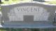 Headstone of James 'Jim' Elijah Vincent and Lela Gertrude Greer Vincent Fuchs