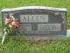 Headstone of George Leonard Allen and Nina Beatrice Barker Allen