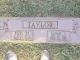 Headstone of Burnie Culbert Taylor and Hazel Lee Bawcum Taylor
