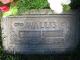 Headstone of Elwyn Herbert Wallis and Valley Myrtle Worthington Wallis