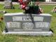 Headstone of Robert Earl Evans, Jr. and Maxine Peterson Evans