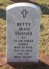 Headstone of Betty Jean Dickey Tanner
