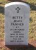 Headstone of Betty Jean 'B.J.' Dickey Tanner