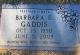 Headstone of Barbara Elaine Yelton Gaddis