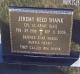 Headstone of Jeremy Reed Shank