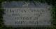 Headstone of Sebastian Fabian Crnkovic
