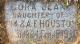 Headstone of Cora Jean Houston