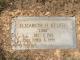 Headstone of Elizabeth Houston Kelker
