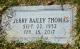 Headstone of Jerry Bailey Thomas