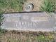 Headstone of Robert David Hamlin, Sr. and Martha Eddie Burleson Hamlin