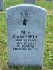 Headstone of Mildred Elizabeth 'Betty' Britt Campbell