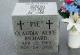 Headstone of Claudia Alice 'Pie' Richard 