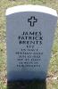 Headstone of James Patrick Ryan Brents