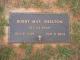 Footstone of Bobby Max Shelton