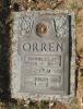 Headstone of Bennie Clay Orren