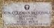 Headstone of Don Coleman McDonald Headstone of Don Coleman McDonald