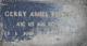 Footstone of Gerry Amiel Poteet