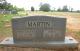 Headstone of Robert Newton Martin and Lena Gallagher Martin