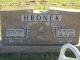 Headstone of Adolph George Hronek, Jr. and Ella Bernice Loehr Hronek