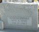 Headstone of Joseph 'Joe' Privat