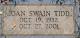 Headstone of Joan Lucille Swain Tidd