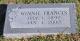 Headstone of Winnie Ethel Helms Francis Headstone of Winnie Ethel Helms Francis