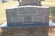 Headstone of Vernie Euin Anderson and wife Polly