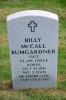 Headstone of Billy McCall Bumgardner