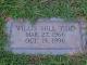 Headstone of Willis 'Will' Hill Tidd