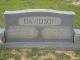 Headstone of Gaines Burell Davidson and Beulah Parker Davidson