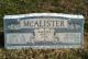 Headstone of John W. McAlister and Hester Jane Roberts McAlister Lewis