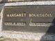 Headstone of Margaret Dunbar Caldwell Bourgeois