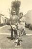 Howard John LeBlanc and Margaret Elsie Houston LeBlanc with their dog 'Smokey'