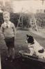 Harold Gordon Reid with his dog Wags